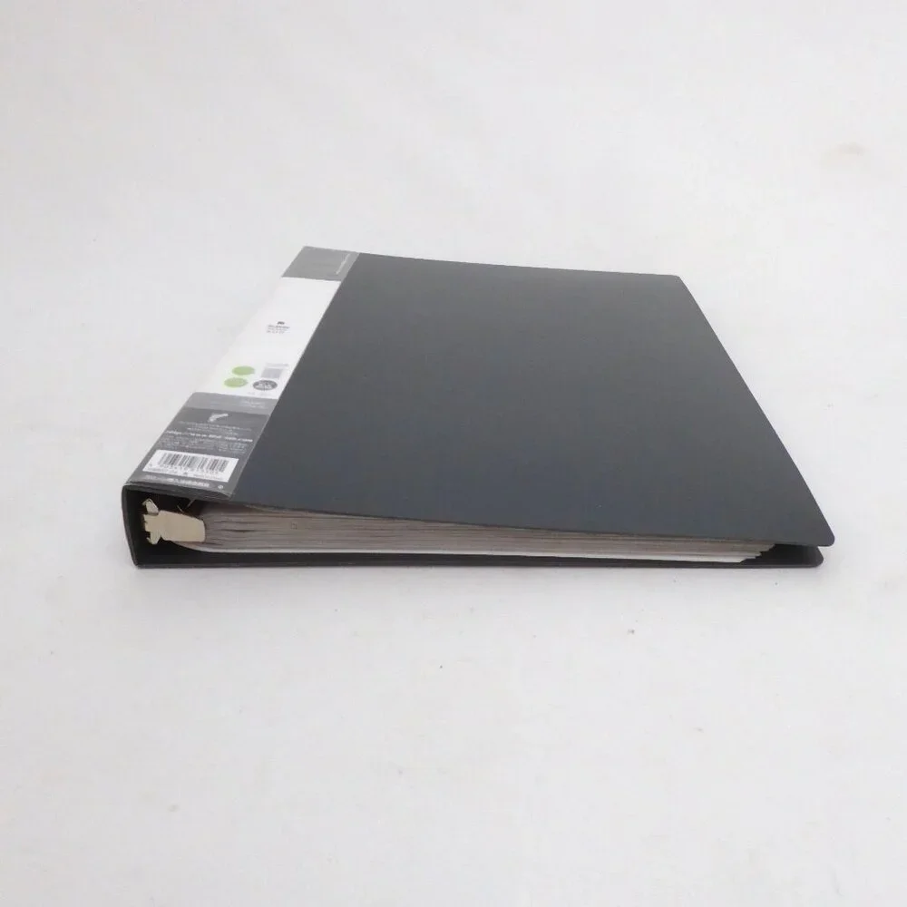 NEW 500 BUSINESS CARD RINGED BINDER CARD HOLDER SLEEVES & TABS JAPAN